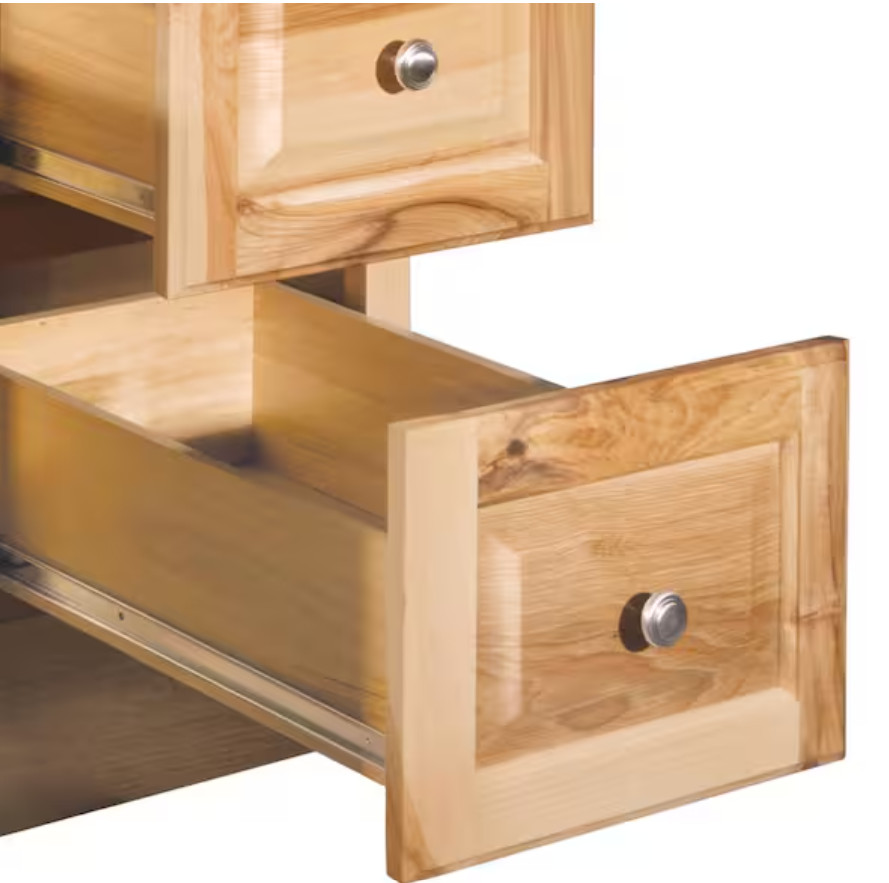 Glacier Bay Hampton 48 Bath Vanity Cabinet – Natural Hickory, Cabinet Only NEW