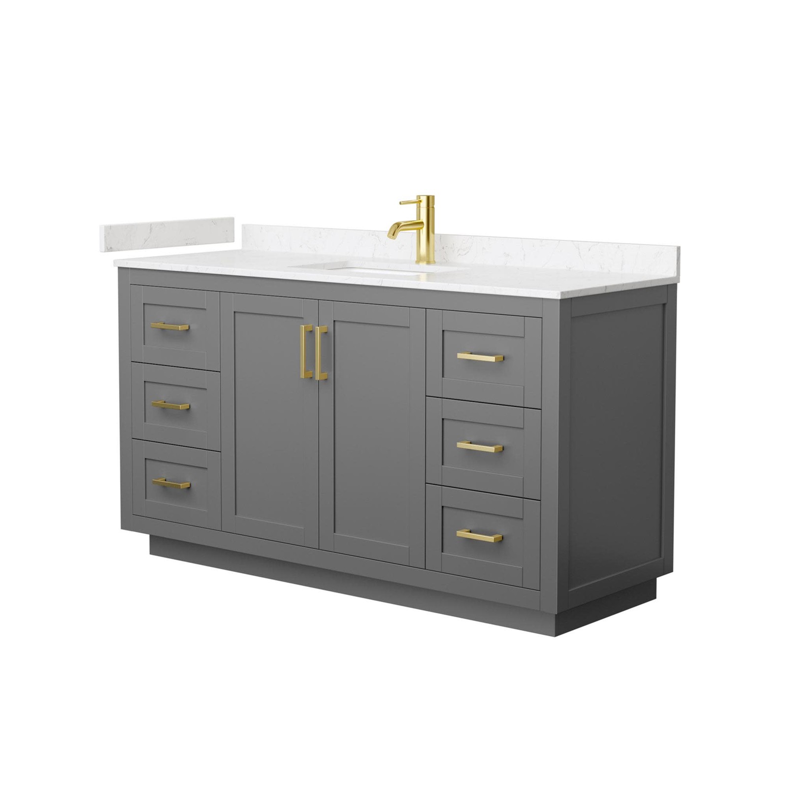 Wyndham Collection WCF2929-60S-VCA-MXX Miranda 60″ – Green / Carrara Cultured