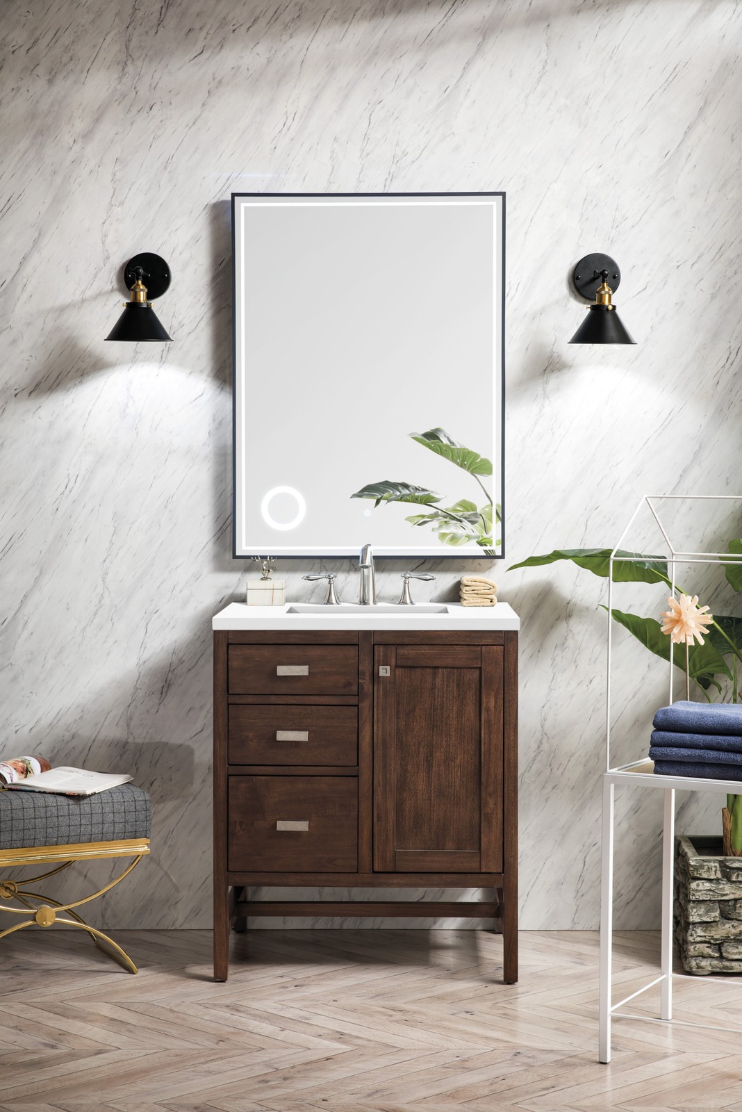 James Martin Vanities E444-V30-3WZ Addison 30″ – White