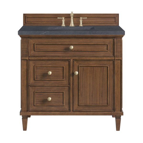 36″ James Martin Lorelai 424-V36-WLT-3CSP Vanity Cabinet Charcoal Soapstone Top