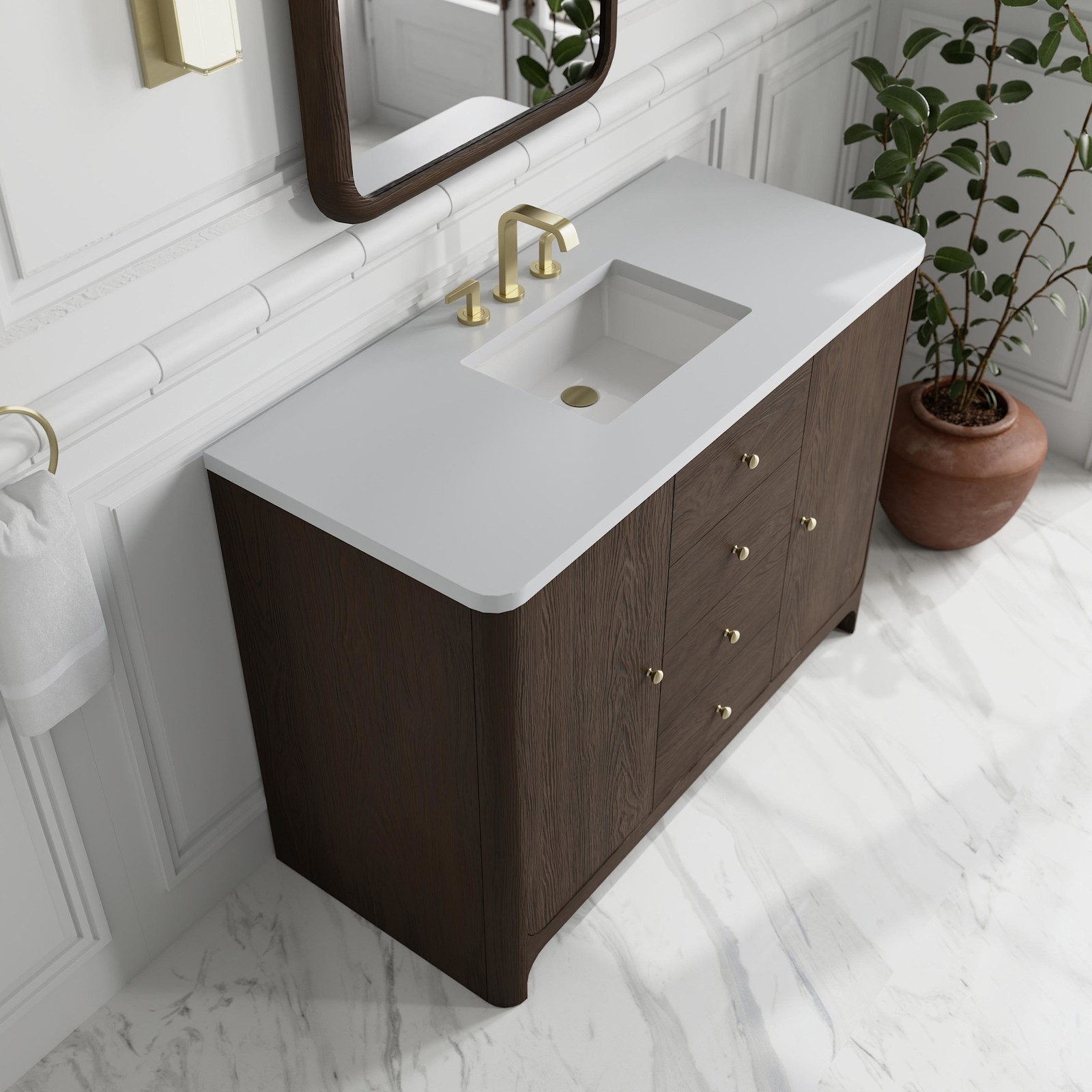 James Martin Vanities D125-V48-WWZ Gracyn 48″ – Coastal DriftWood