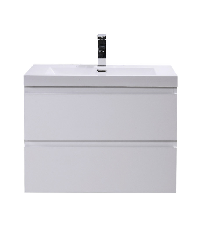 BOHEMIA LINA 30″ WALL MOUNTED BATH VANITY WITH REINFORCED ACRYLIC SINK MOB30