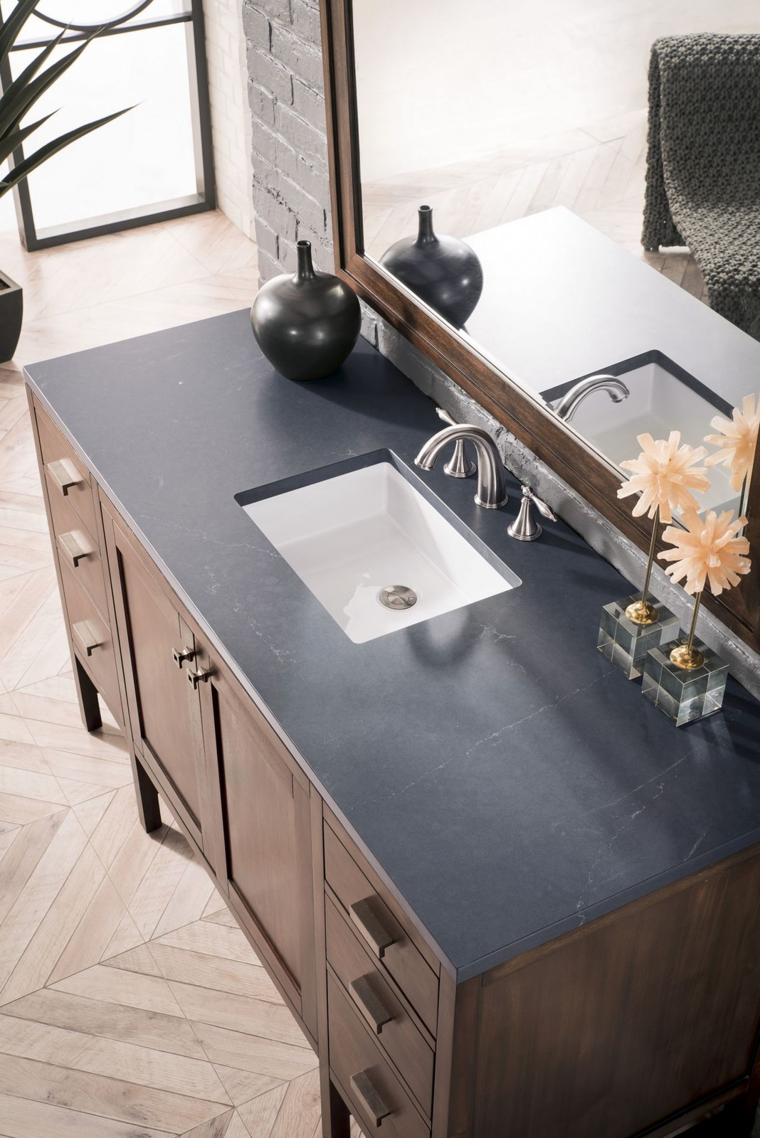 James Martin Vanities E444-V60S-3CSP Addison 60″ – White