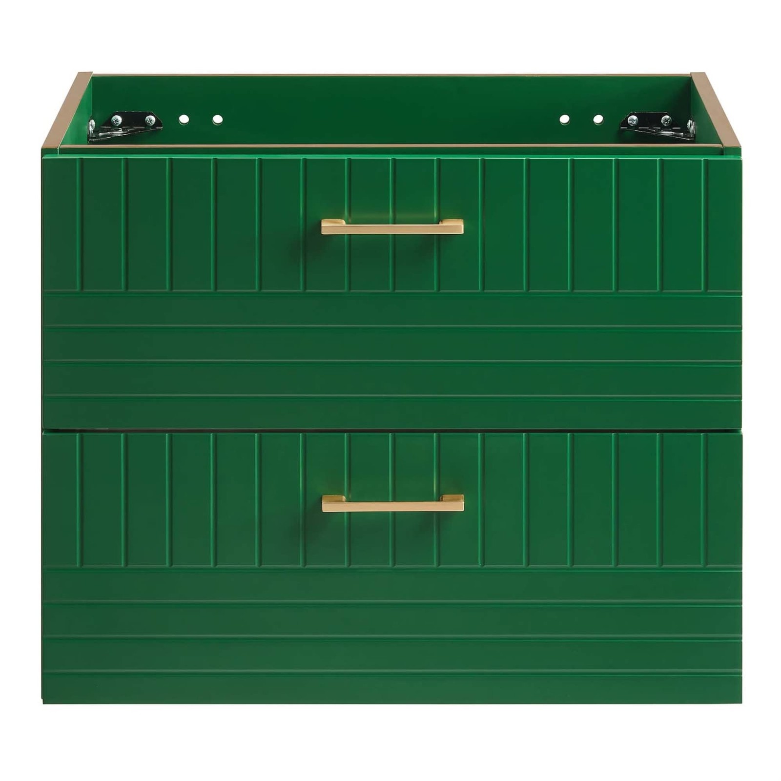 Modway Daybreak 23.5″ Particleboard MDF Wood Wall-Mount Bathroom Vanity in Green