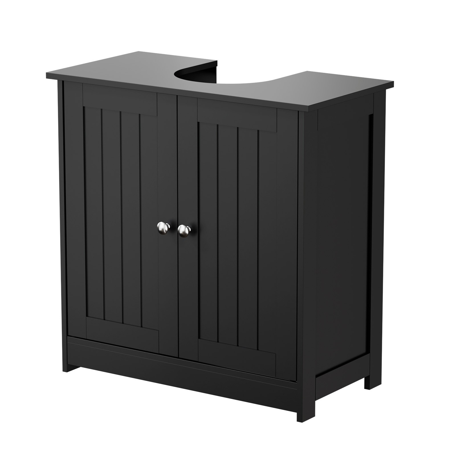 24″ Pedestal Under Sink Storage Bathroom Vanity with 2 Doors Bathroom Cabinet