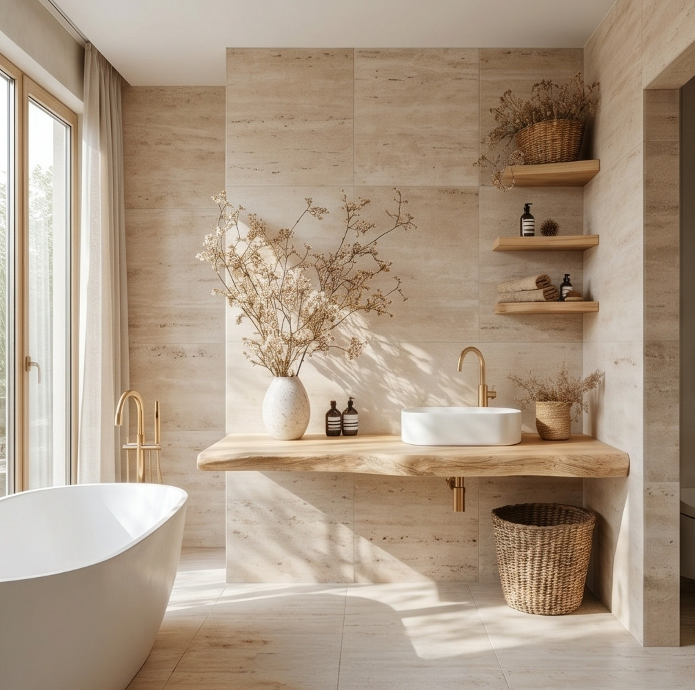 Floating Bathroom Vanity Wood Wall Mounted Vanity Rustic Modern Bathroom Cabinet
