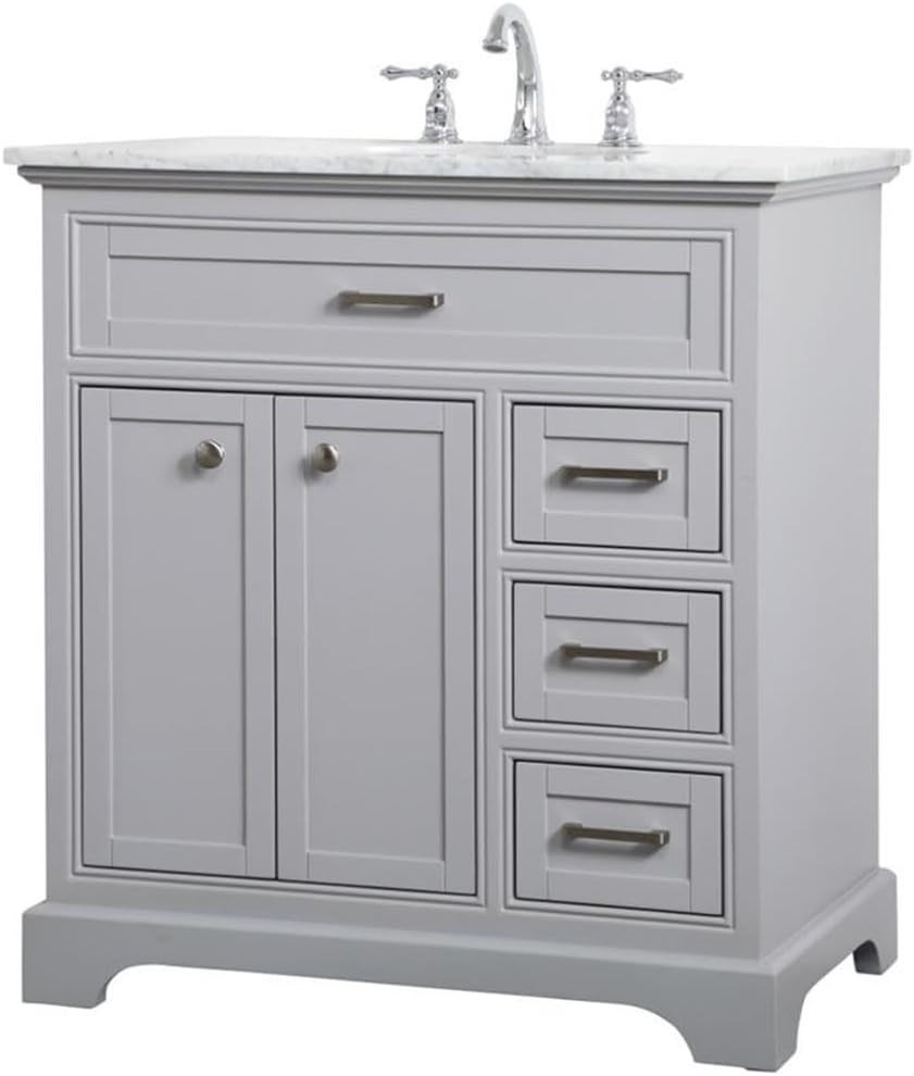Elegant Lighting – VF15032GR – 32 Inch Single Bathroom Vanity in Grey