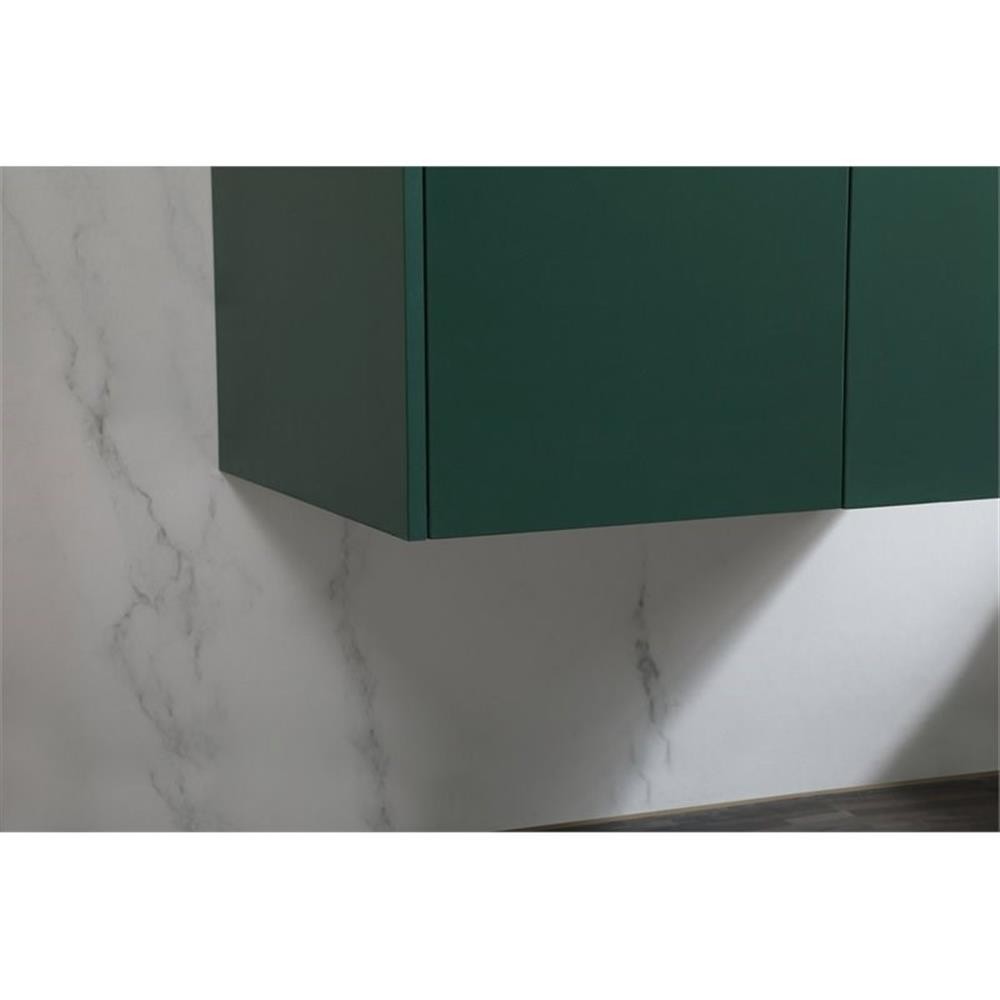 Elegant Decor Penn 30″ Aluminum Alloy MDF Single Bathroom Vanity in Green