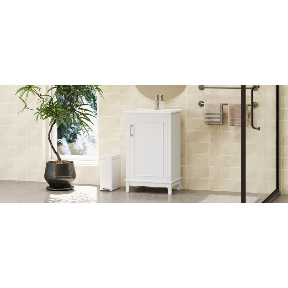 20 Inch Bathroom Vanity Modern Small Bathroom Vanity Cabinet With Ceramic Basin