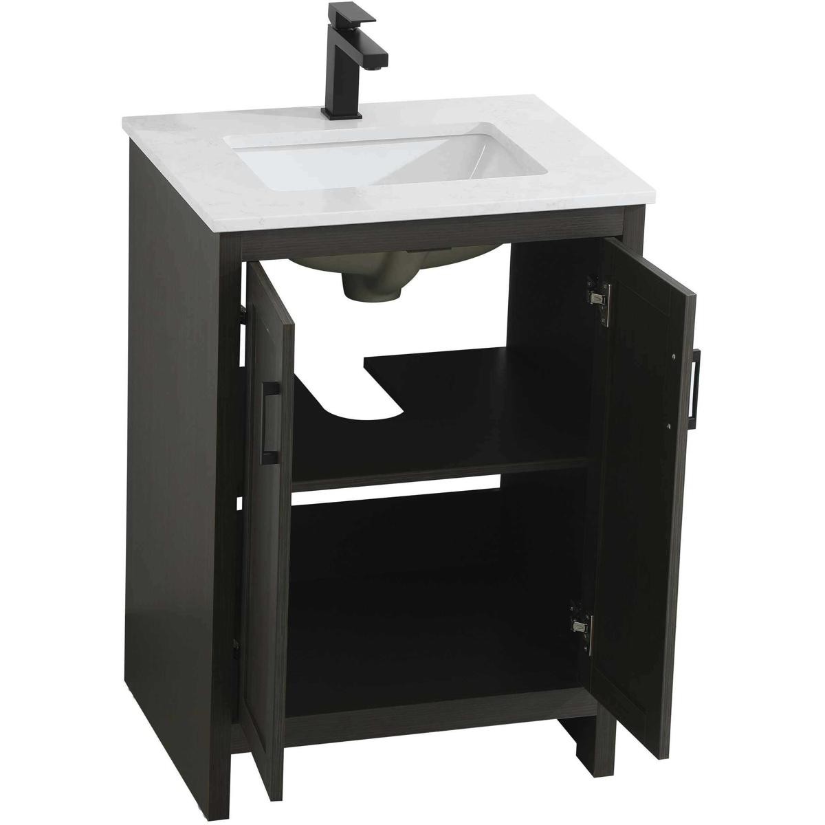 Elegant Lighting VF25124MMB Finnley Vanity Mocha Brown
