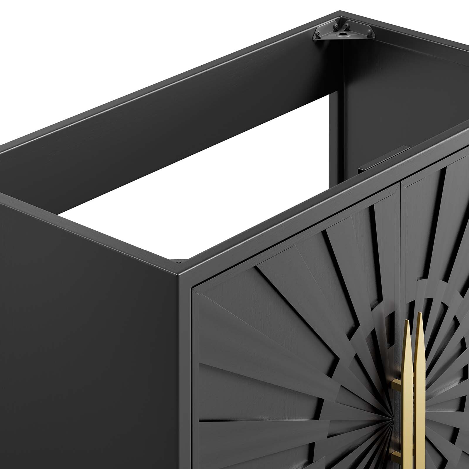 Modway Awaken 36″ Bathroom Vanity Cabinet in Black – Sink Basin Not Included