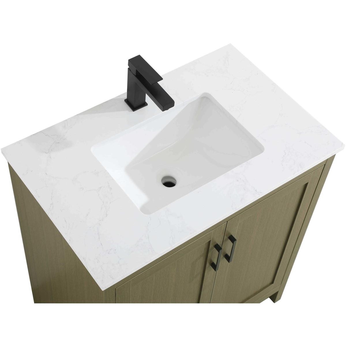 Elegant Lighting VF25130MCB Finnley Vanity Chestnut Brown