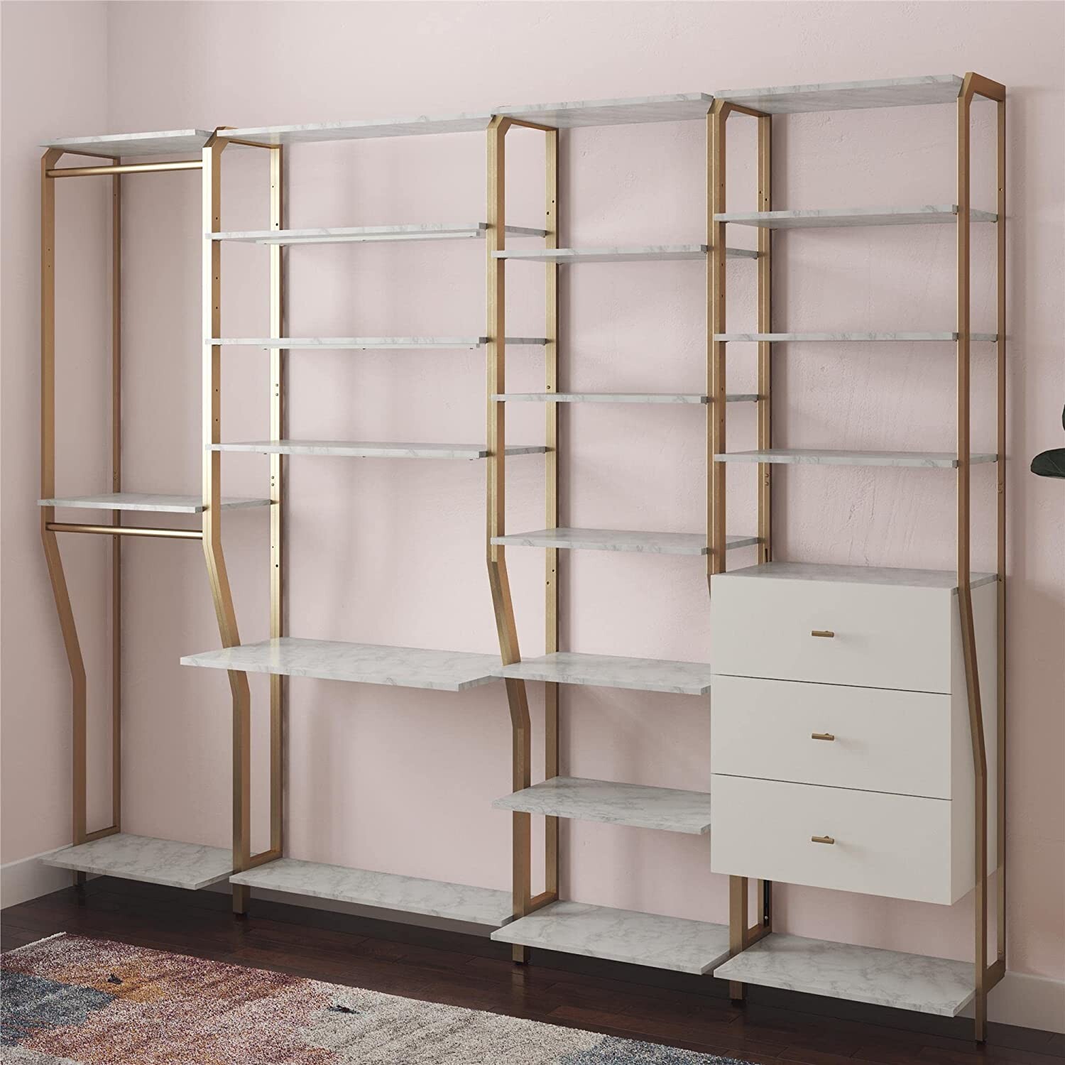 CosmoLiving by Cosmopolitan Gwyneth Closet-Vanity