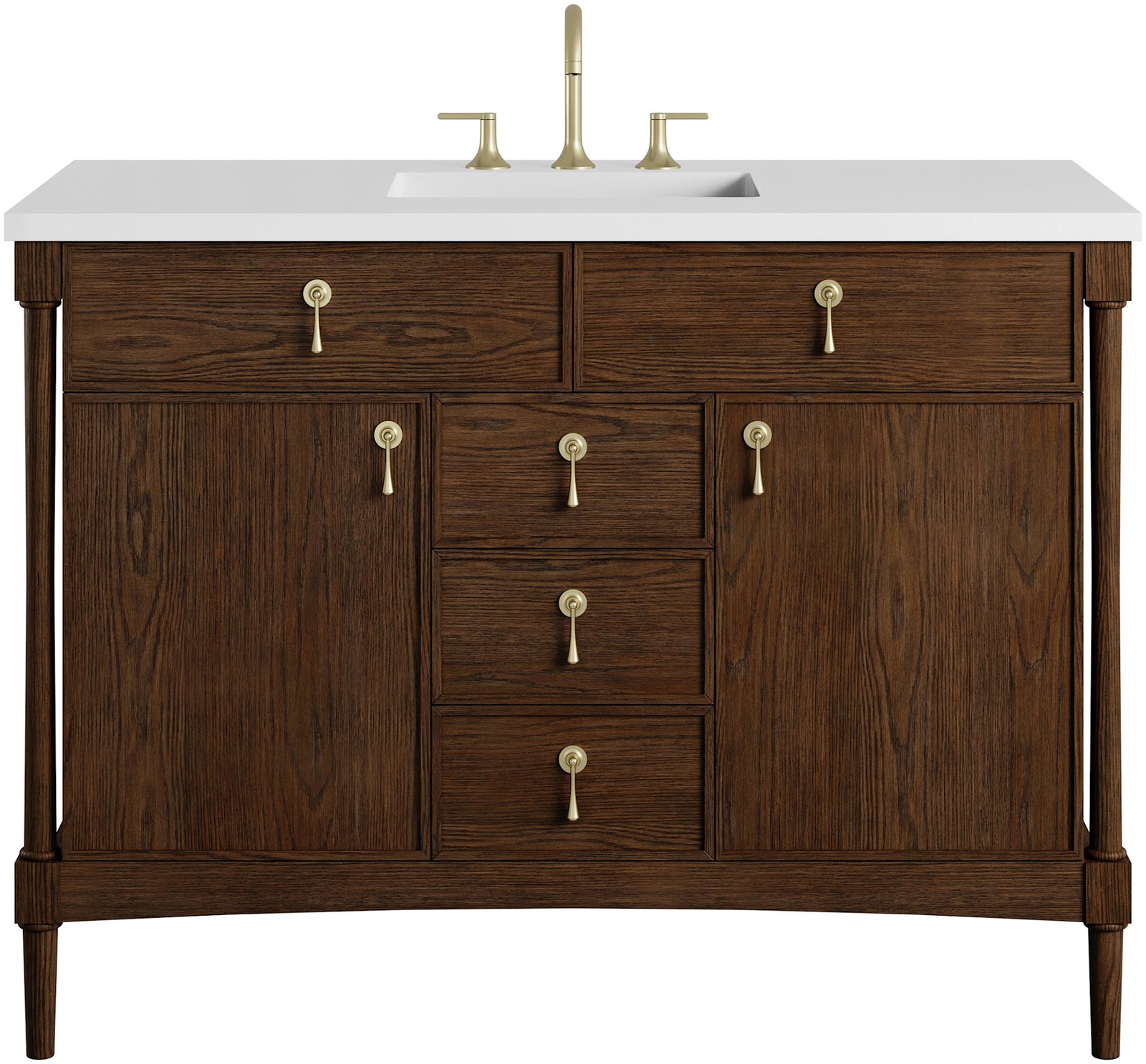 James Martin Vanities D680-V48-3WZ Kinnsden 48″ – Sable Oak