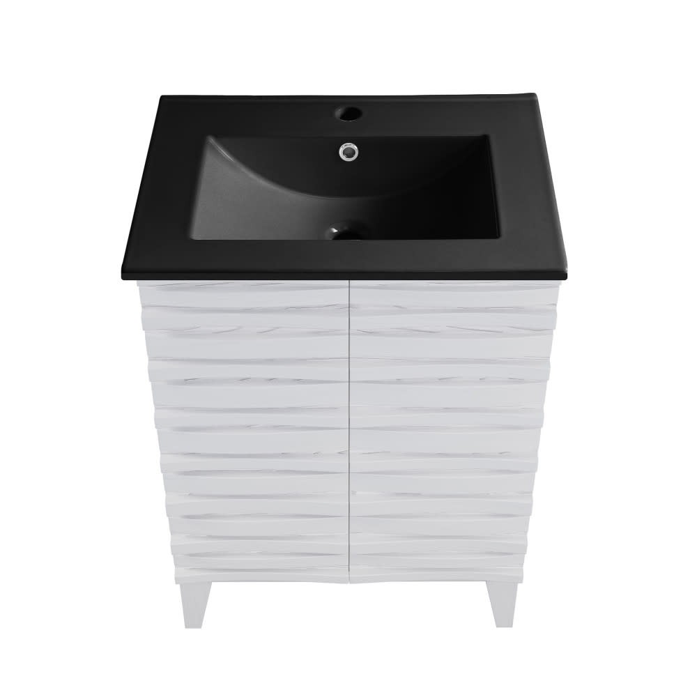 Swiss Madison SM-BV470 Cascade 24″ – White Oak / Matte Black