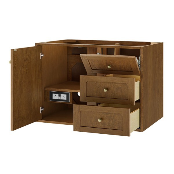 36″ James Martin Laurent 545-V36-HNO Single Vanity Cabinet Honey Oak
