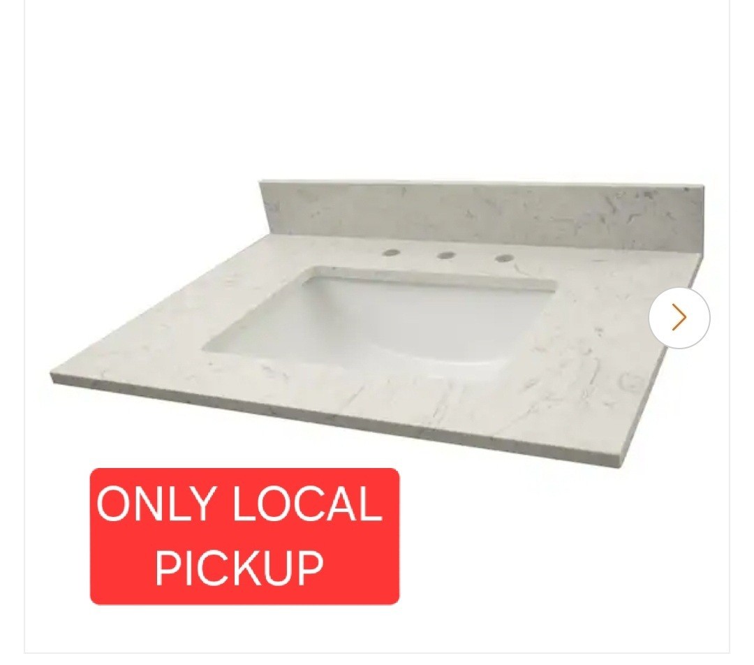 ✨️ A&A SurfacesCelestina 61 in. W x 22 in. D Engineered Marble Vanity Top