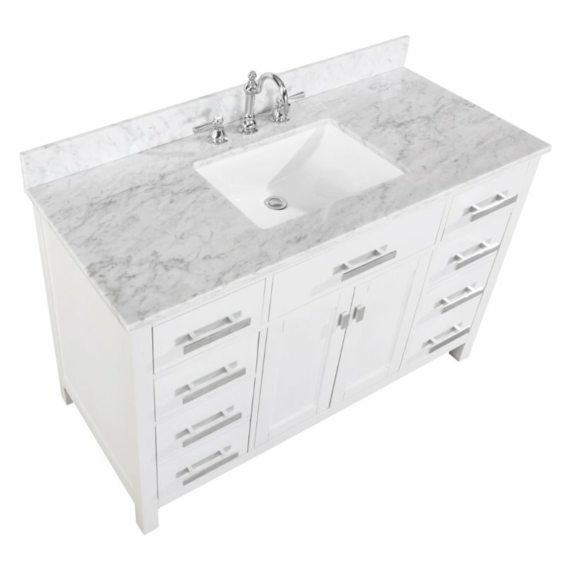 Maklaine 48″ Single Vanity in White