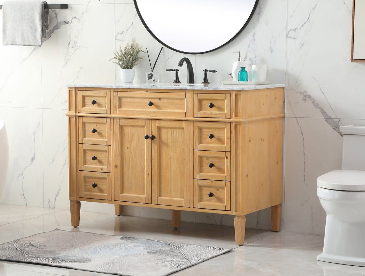 Elegant Lighting VF12548 Park Avenue 48″ – Natural Wood