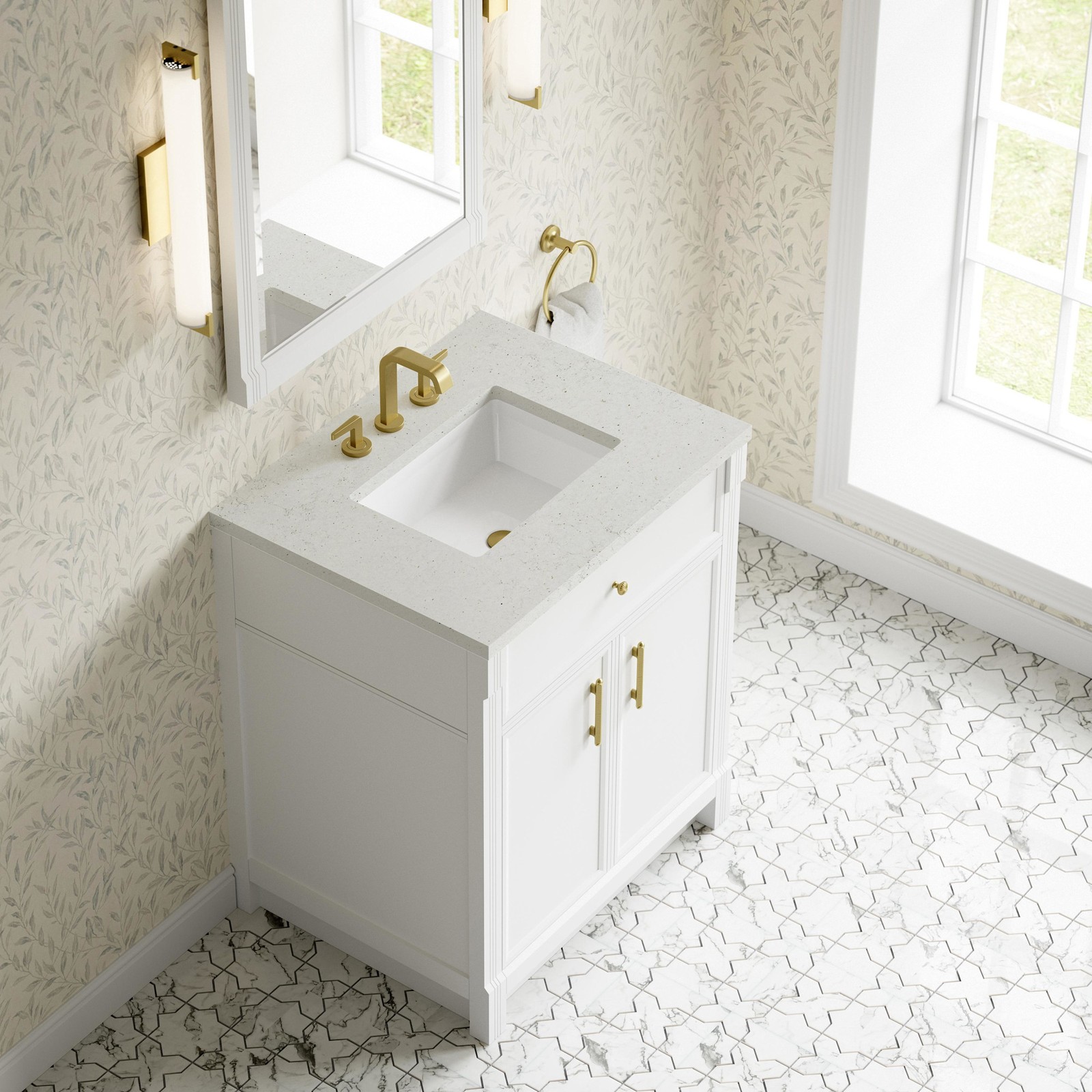 James Martin Vanities 660-V30-3LDL Bellshire 30″ – White