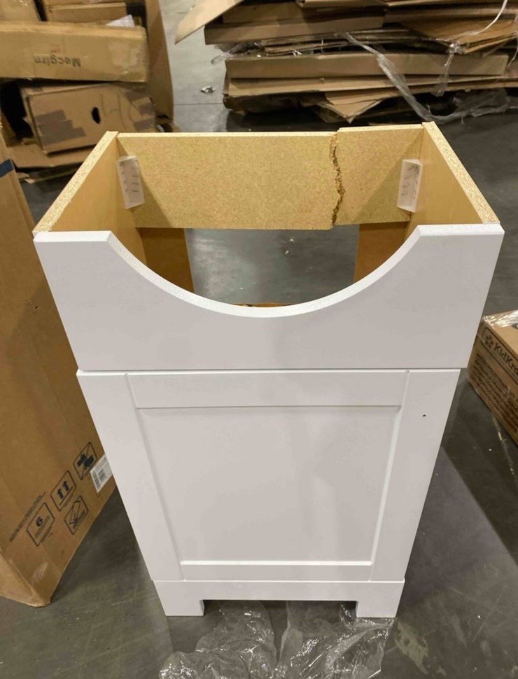 18.5″ Single Bathroom Vanity with Cultured Marble Top
