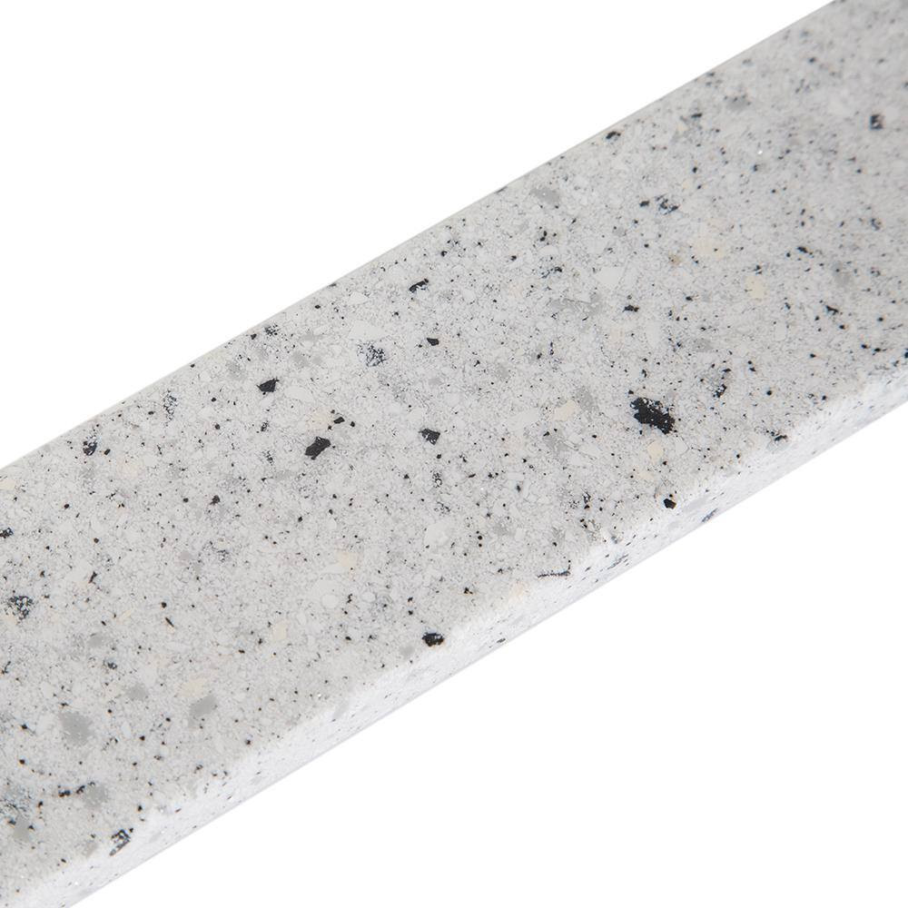Glacier Bay Cultured Marble Vanity Sidesplash in Silver Ash For Wall 17 In. W
