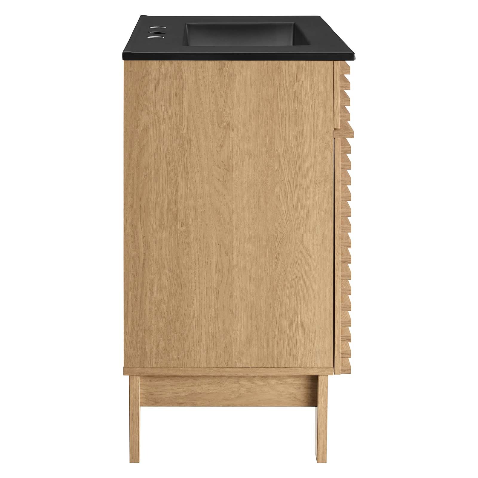 Modway Render 30″ Bathroom Vanity With Sink in Oak Black