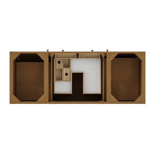 60″ James Martin Hudson 435-V60S-HNO Single Vanity Cabinet Honey Oak
