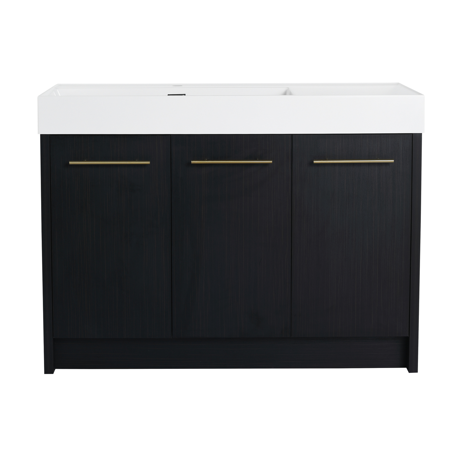 48 Inch Freestanding Bathroom Vanity Cabinet with Resin Sink Soft Closing Doors