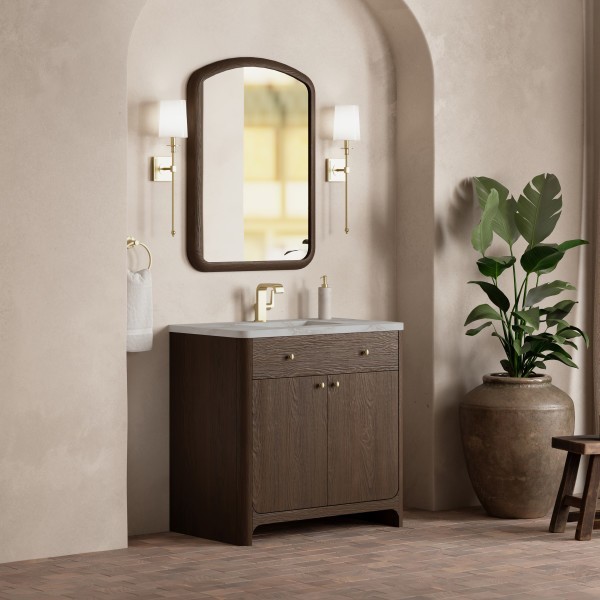 36″ James Martin Gracyn D125-V36-SBL-3VSL Vanity Cabinet Victorian Silver Top