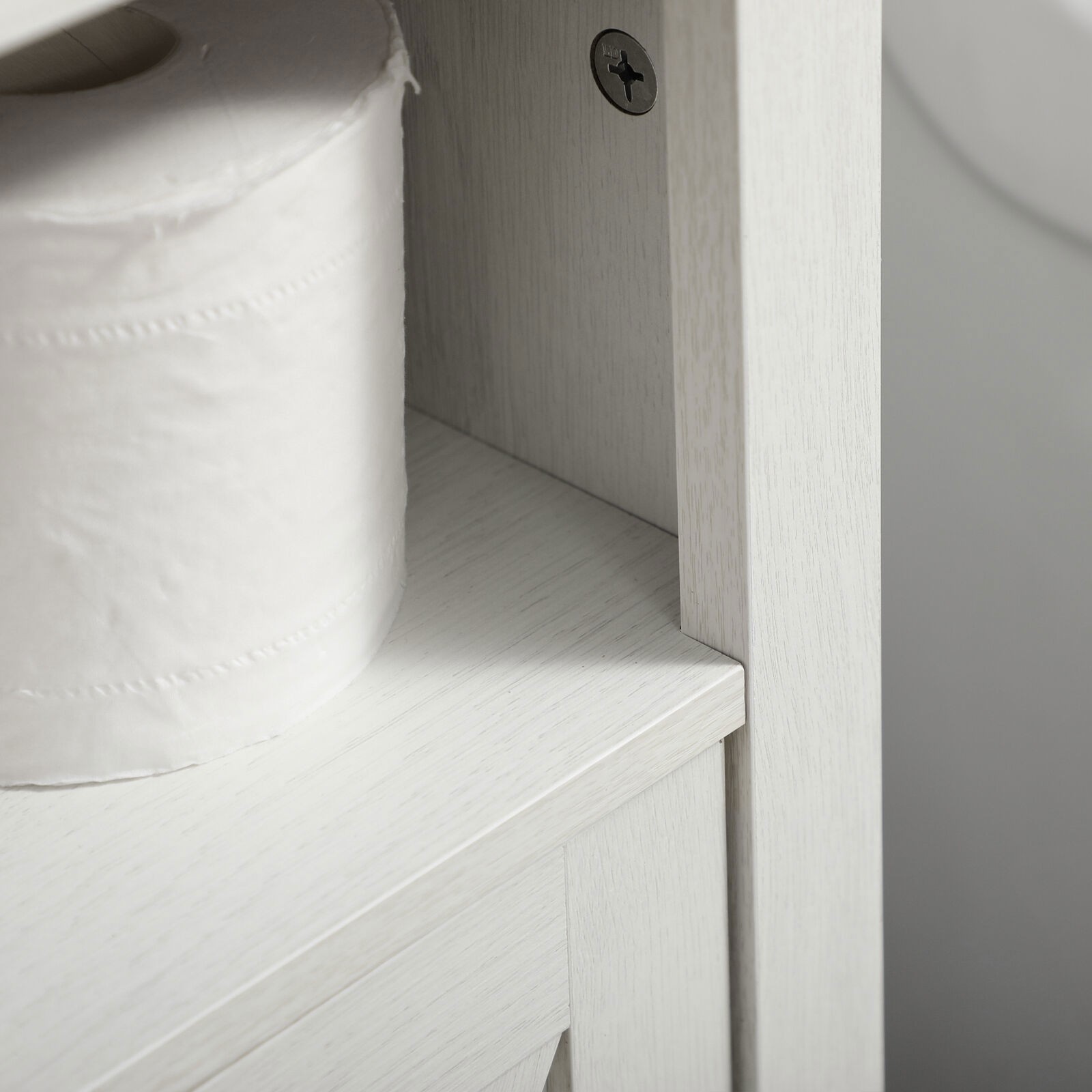 Bathroom Sink Cabinet Pedestal Sink Storage Cabinet with Doors White