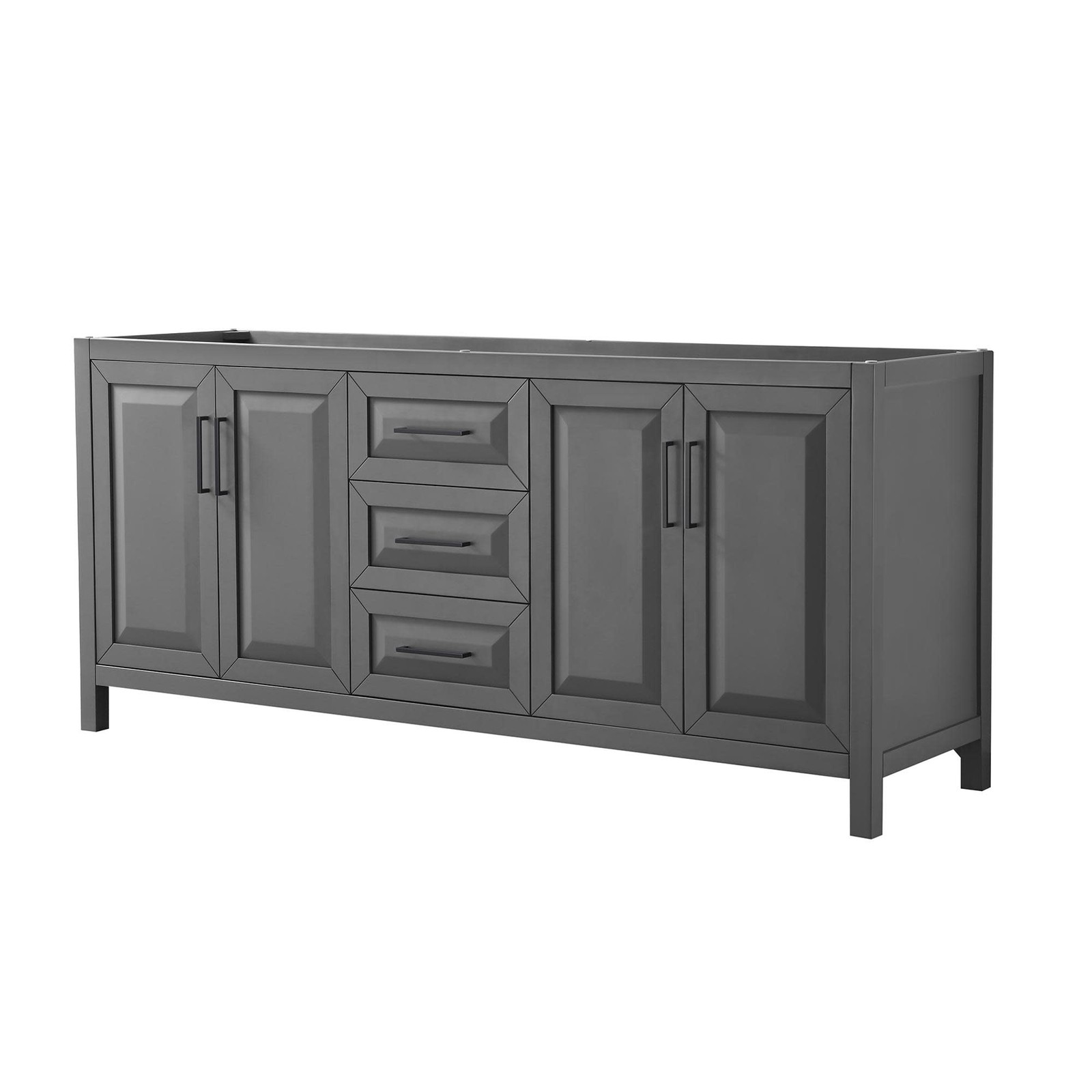 Wyndham Collection WCV252580DCXSXXMXX Daria 79″ Double – Dark Gray / Matte Black
