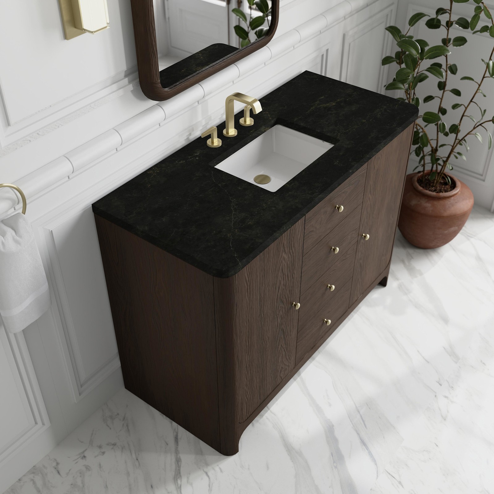 James Martin Vanities D125-V48-WPHT Gracyn 48″ – Coastal DriftWood
