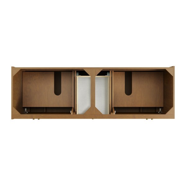 72″ James Martin Laurent 545-V72-HNO Double Vanity Cabinet Honey Oak