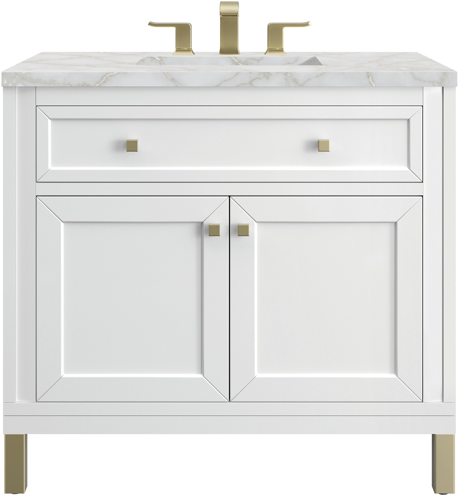 James Martin Vanities 503-V36-3VSL Chicago 36″ – White