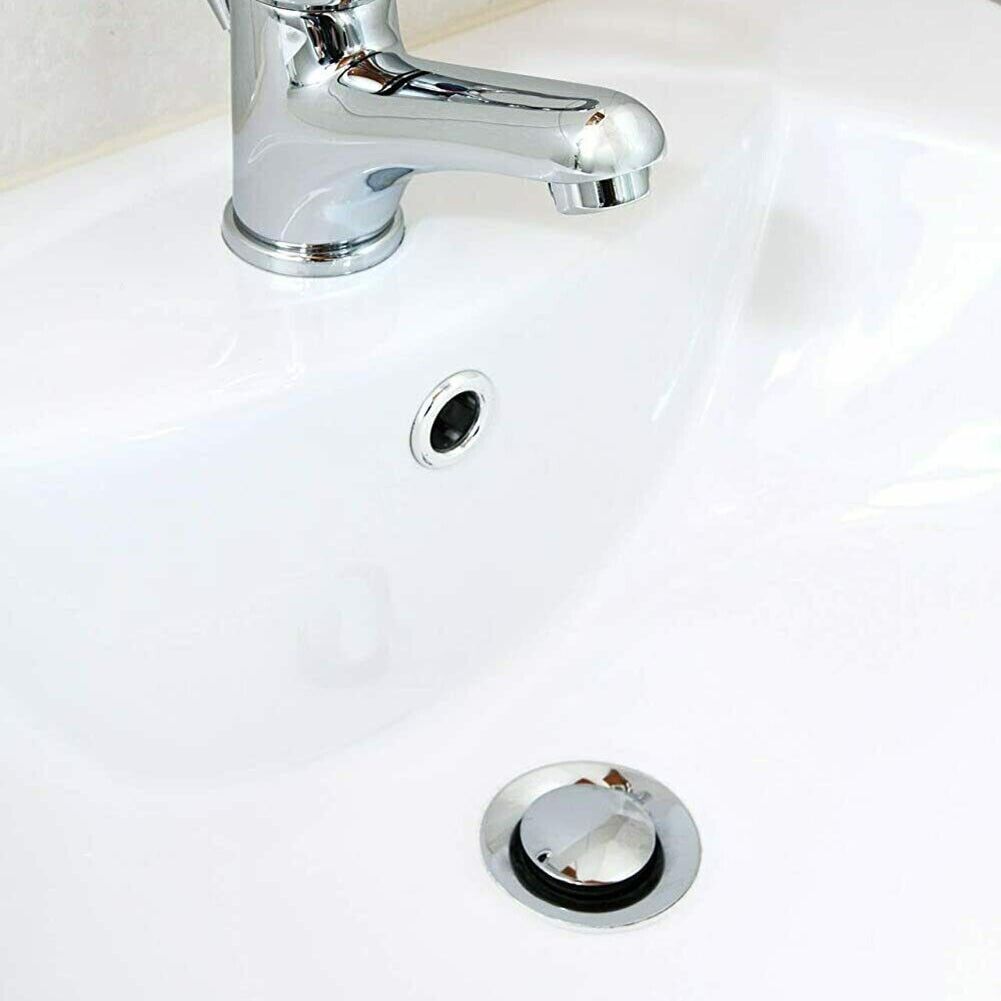 Wash Basin Plug Universal Sink Bathroom 40mm Pop-Up Plug Replacement