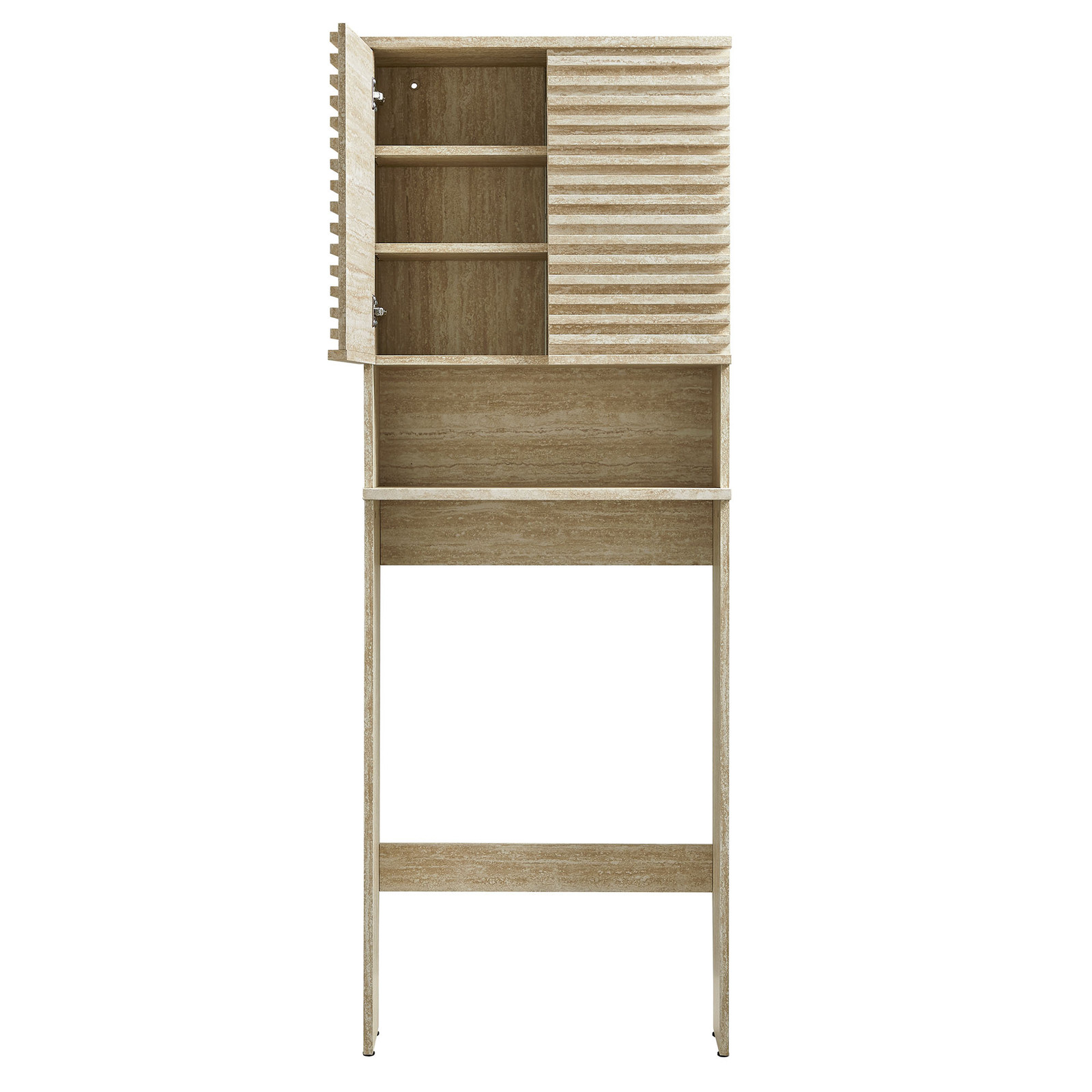Render Bathroom Storage Cabinet in Travertine