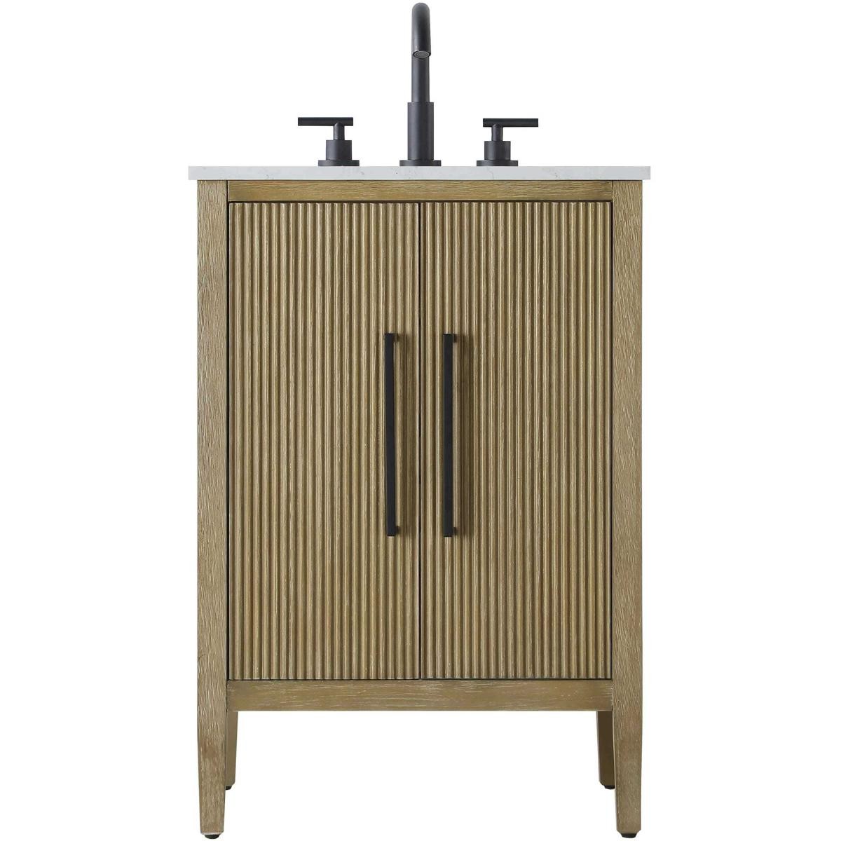 Elegant Lighting VF29624LO Blakely Vanity Linen Oak