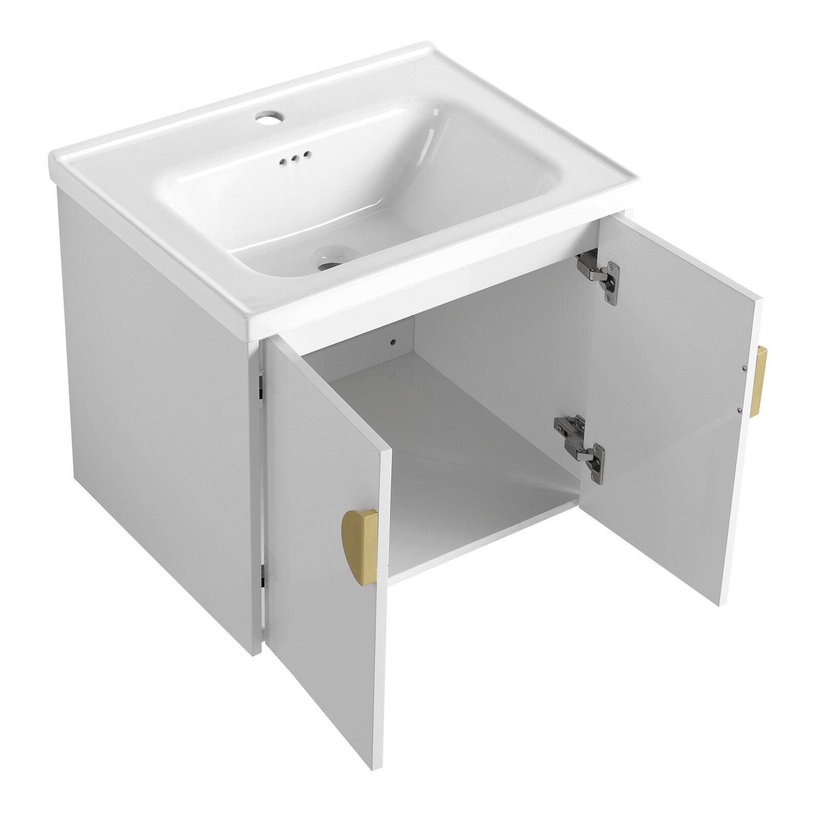 24″28″ Bathroom Vanity Cabinet with Sink and Soft Close Doors for Small Bathroom