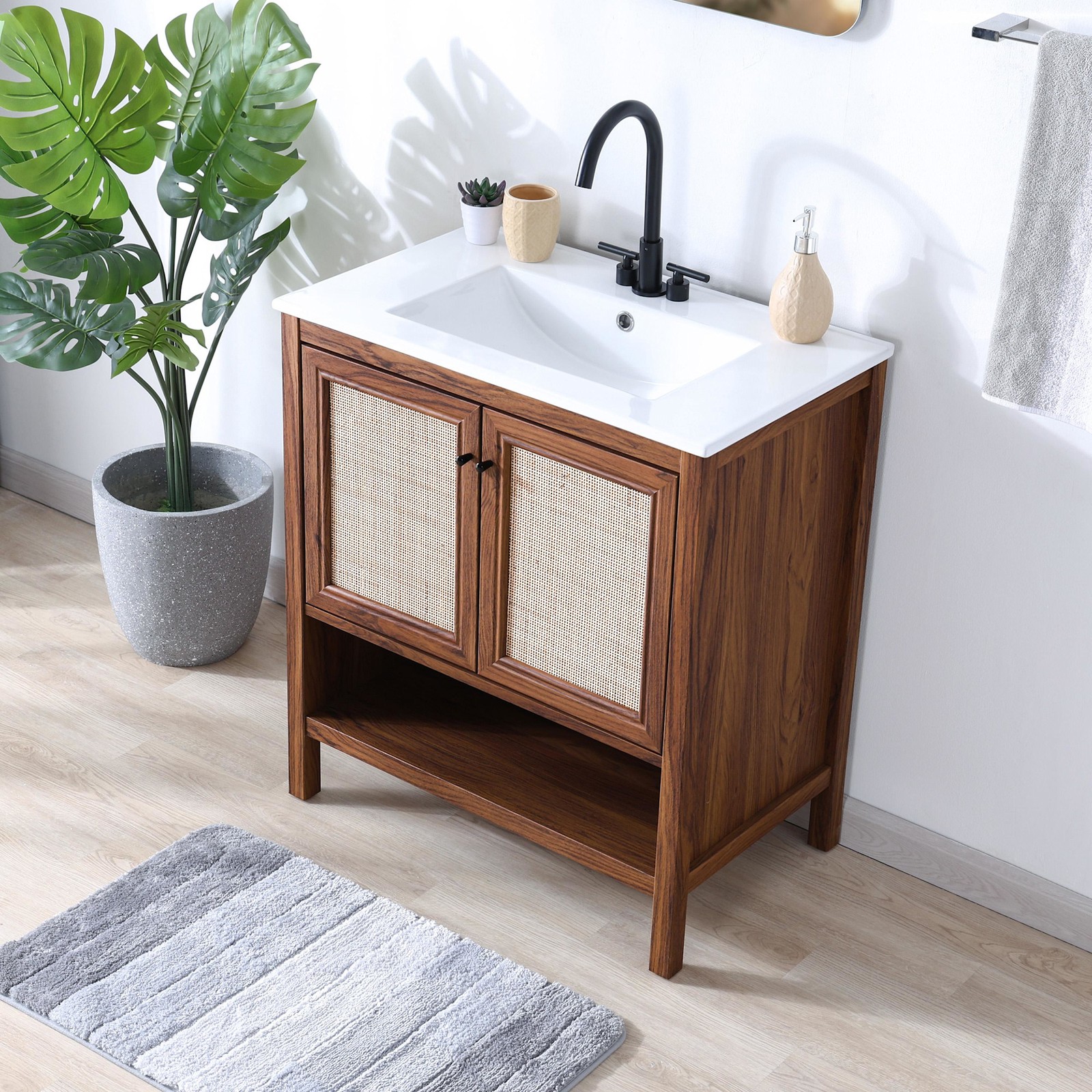JONATHAN Y Lighting VAN1024 Jasper 29″ Single – Wood