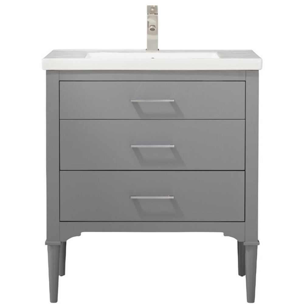 Design Element Group Mason 30″ Single Sink Vanity in Gray