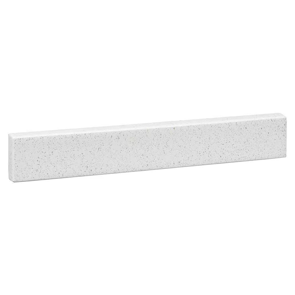 17.875 In. W Solid Surface Resin Vanity Sidesplash in Arctic Free Shipping New