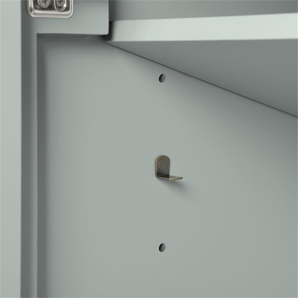 Pemberly Row 30″ Bathroom Vanity in Sage Green with White Countertop