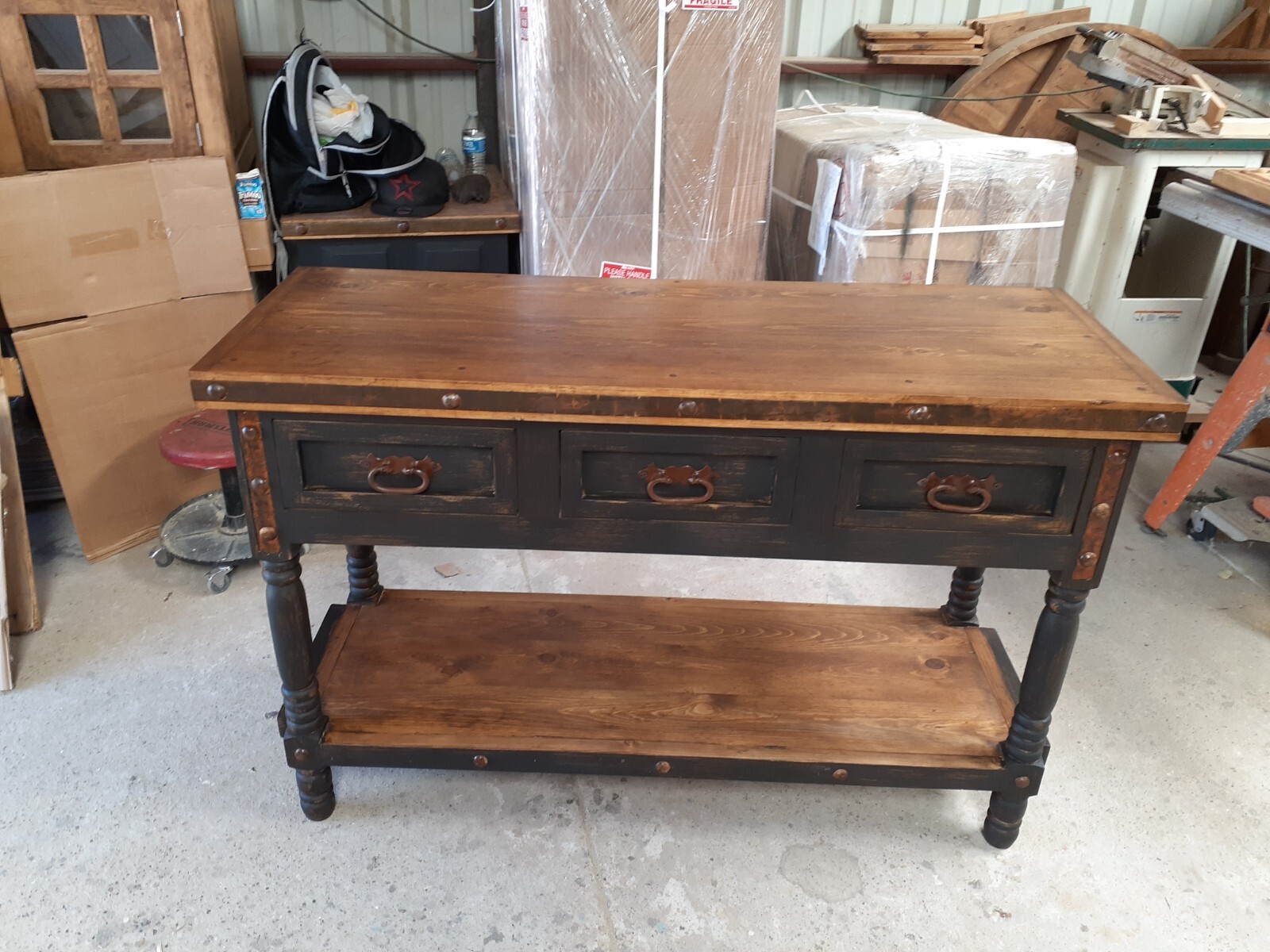Sycamore Rustic Black Bathroom Vanity