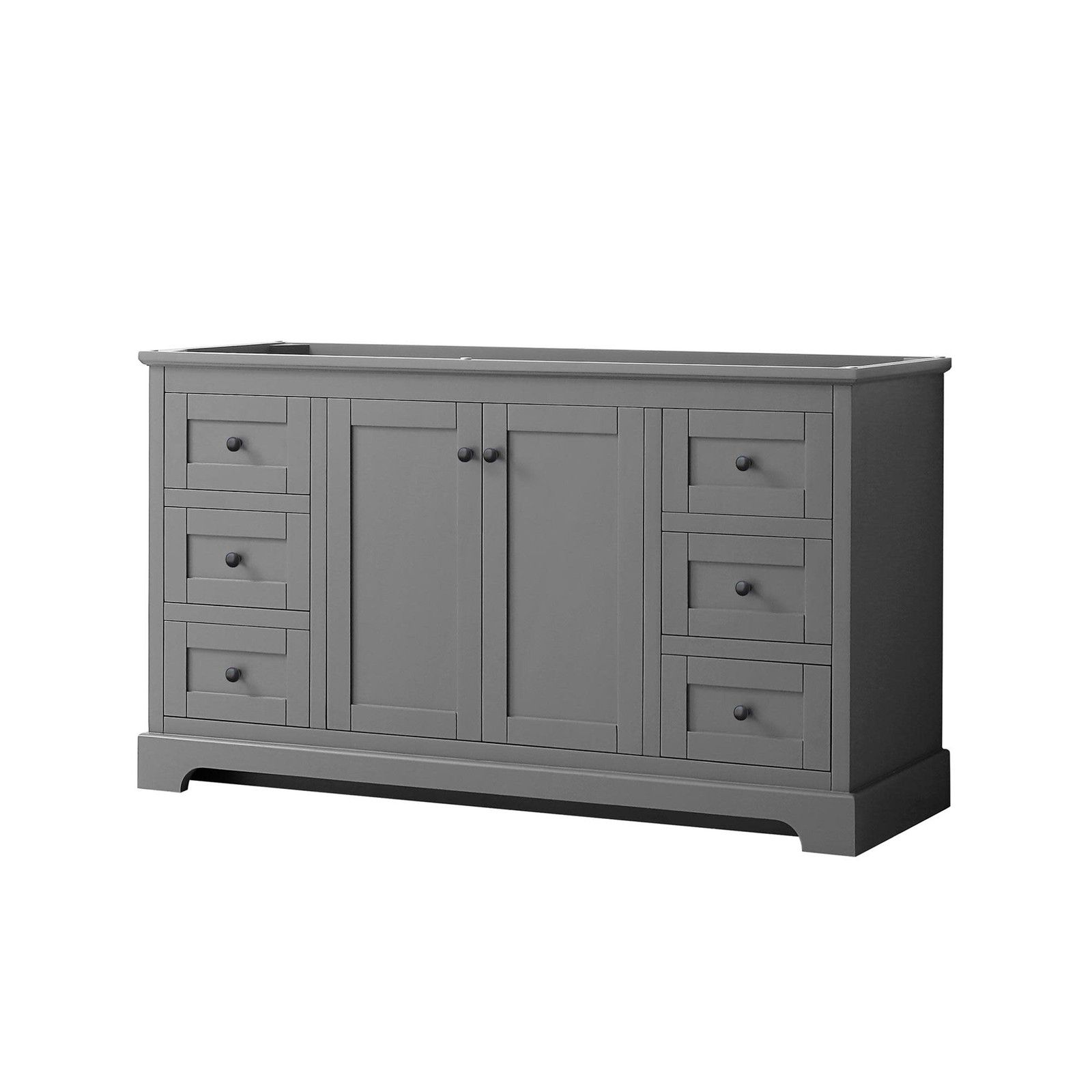 Wyndham Collection WCV232360SCXSXXMXX Avery 60″ Single – Dark Gray / Matte Black