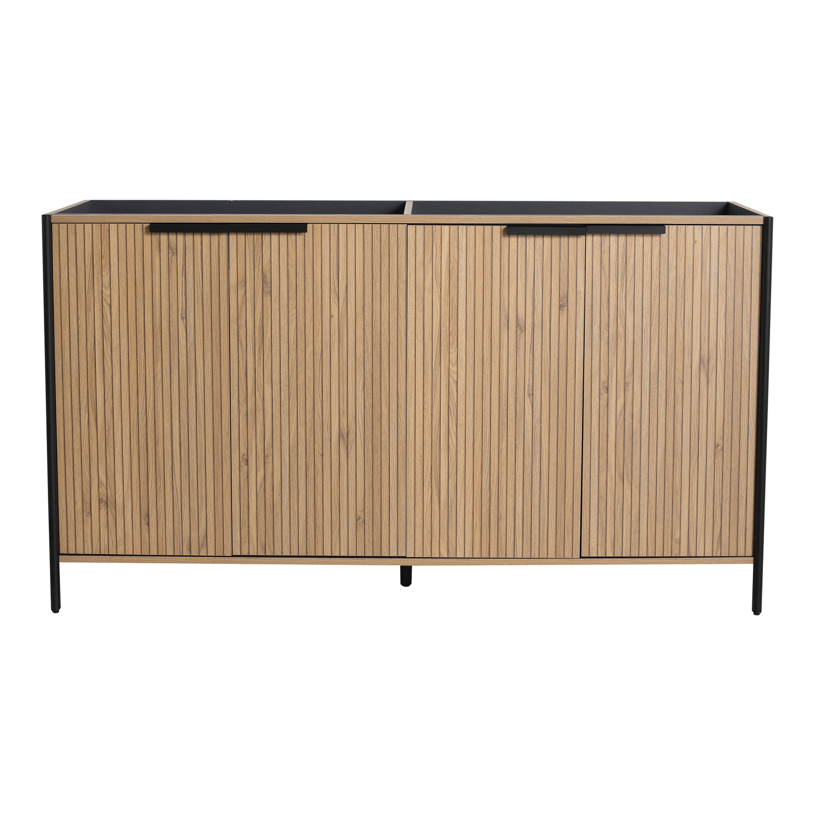 60″ Plywood Freestanding Bathroom Vanity Without Sink Top Included With 4Doors