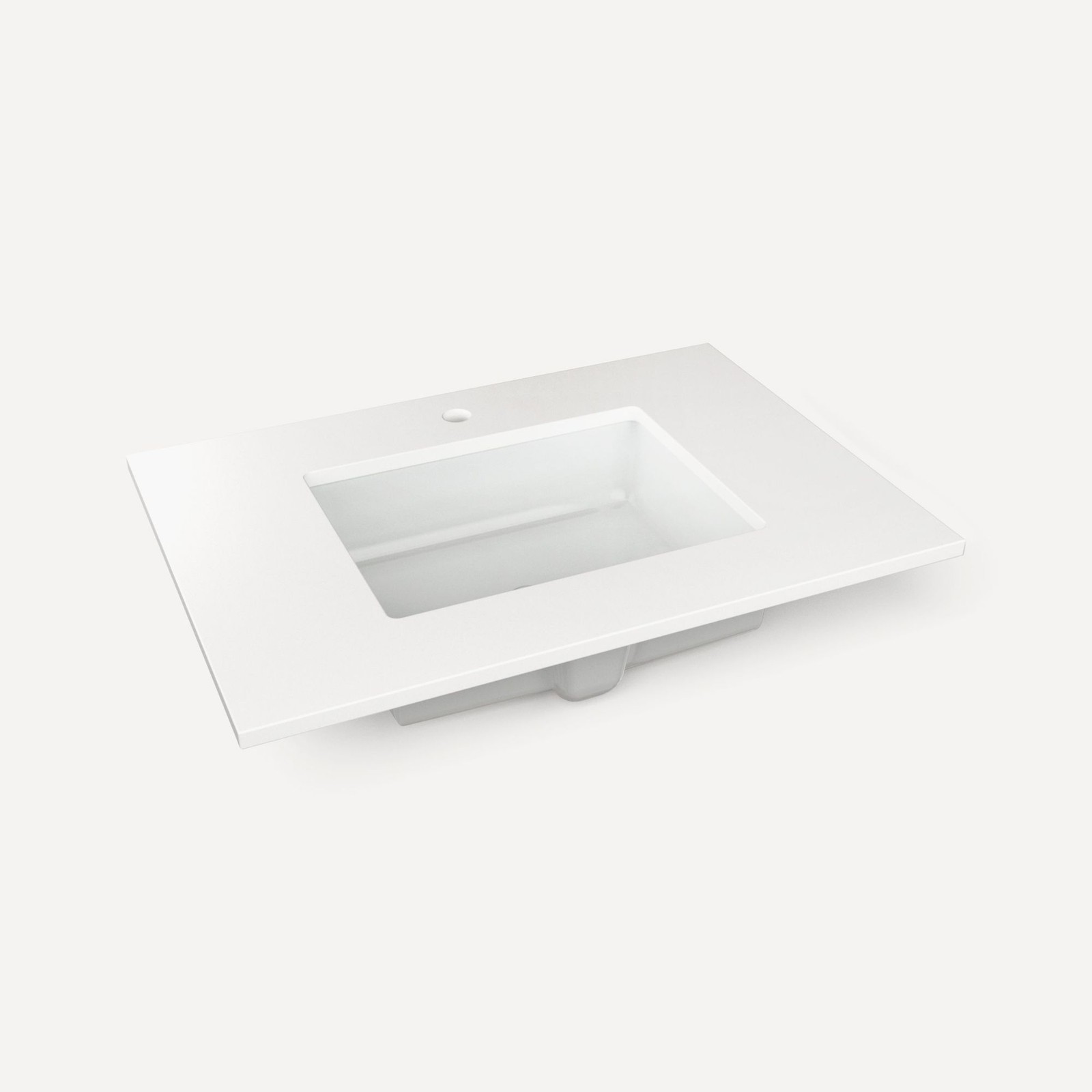 Robern TB31UCO-1 31″ Quartz Vanity Top for 1 Hole Faucet – White Zeus Extreme
