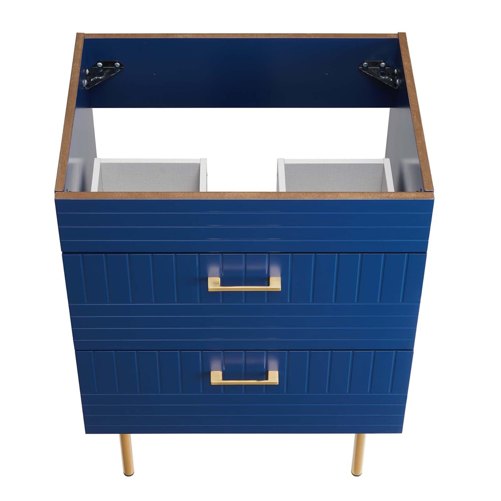 Modway Daybreak 23.5″ Particleboard MDF Wood and Metal Bathroom Vanity in Blue