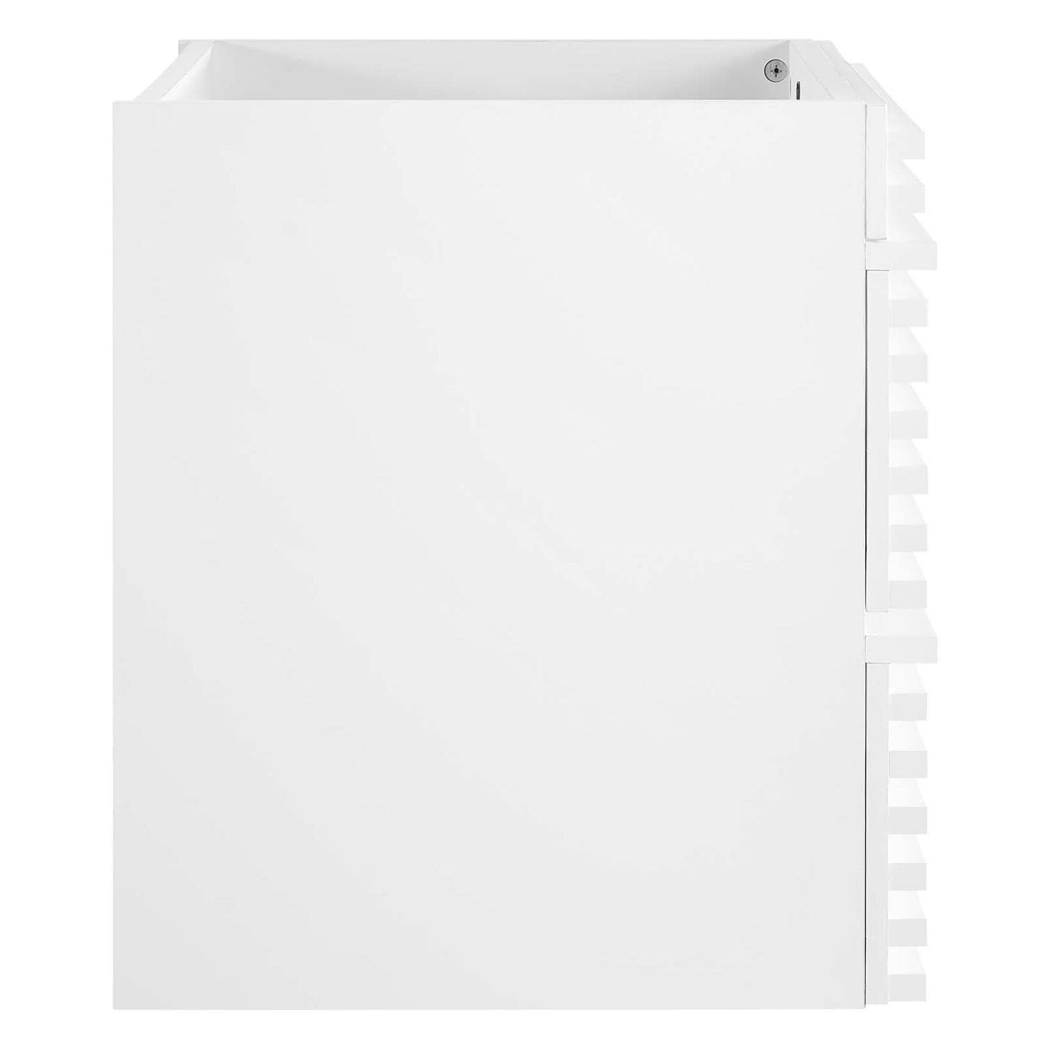 Modway Render 23.5″ MDF Wood Wall-Mount Bathroom Vanity Cabinet in White