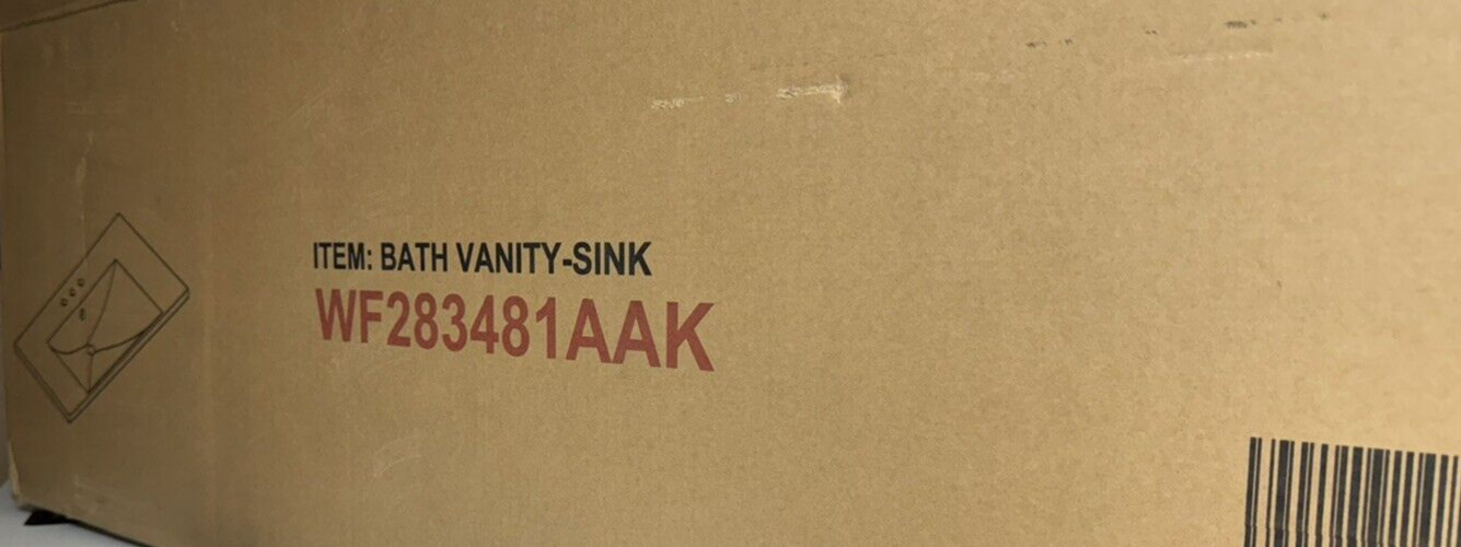 36″ Single Bathroom Vanity Top with White Basin, 3-Faucet Holes, Ceramic, White